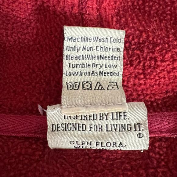 Artisans Womens Hoodie Hooded Pullover Sweatshirt Camp Forest Springs Red Medium - Picture 8 of 9